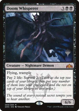 Doom Whisperer [Guilds of Ravnica Promos] | Black Swamp Games