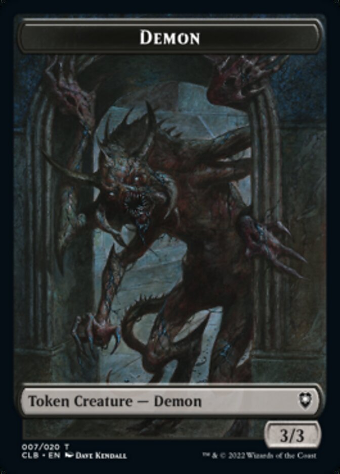 Demon Token [Commander Legends: Battle for Baldur's Gate Tokens] | Black Swamp Games