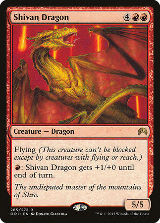 Shivan Dragon [Magic Origins] | Black Swamp Games
