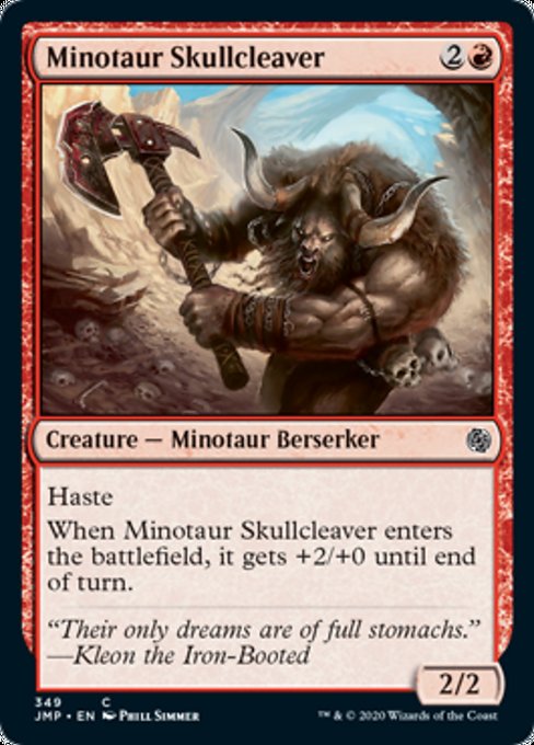 Minotaur Skullcleaver [Jumpstart] | Black Swamp Games