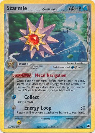 Starmie (15/113) (Delta Species) (Stamped) [EX: Delta Species] | Black Swamp Games