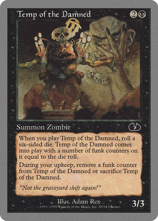 Temp of the Damned [Unglued] | Black Swamp Games