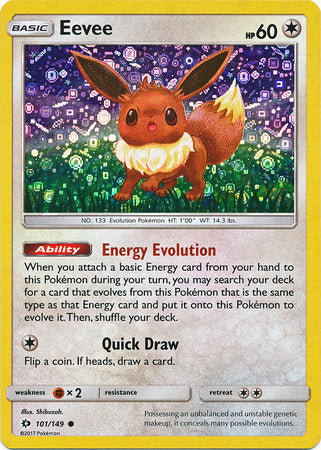 Eevee (101/149) (General Mills Promo) [Sun & Moon: Base Set] | Black Swamp Games