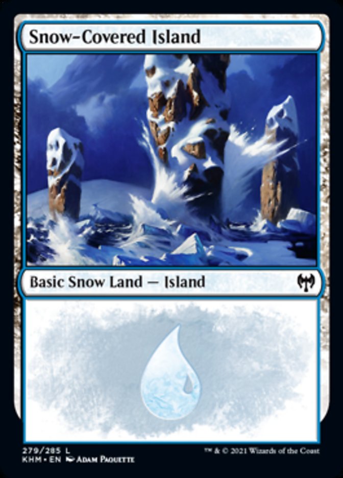 Snow-Covered Island (279) [Kaldheim] | Black Swamp Games