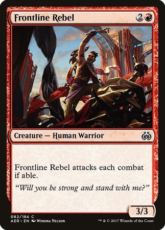 Frontline Rebel [Aether Revolt] | Black Swamp Games