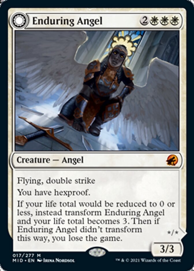 Enduring Angel // Angelic Enforcer [Innistrad: Midnight Hunt] | Black Swamp Games