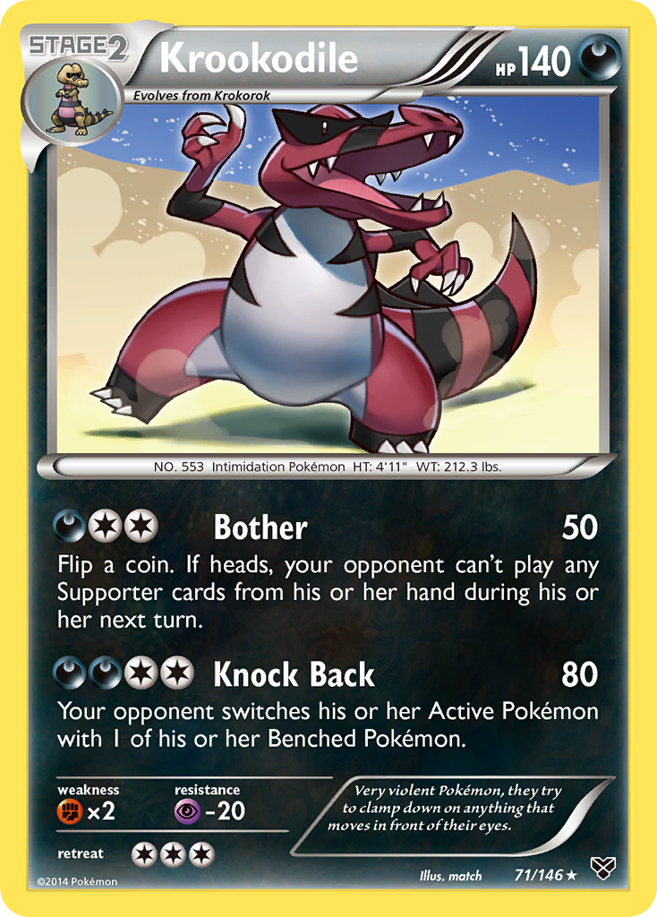 Krookodile (71/146) [XY: Base Set] | Black Swamp Games