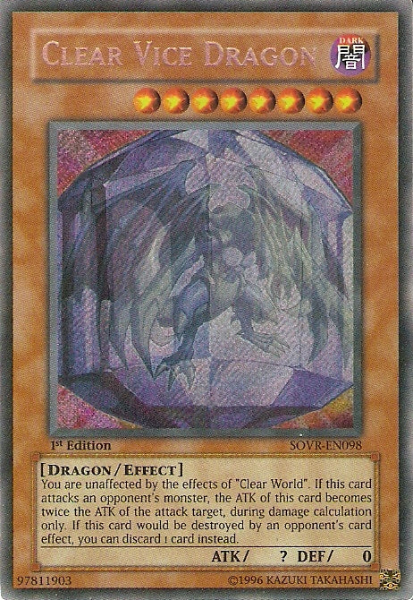 Clear Vice Dragon [SOVR-EN098] Secret Rare | Black Swamp Games