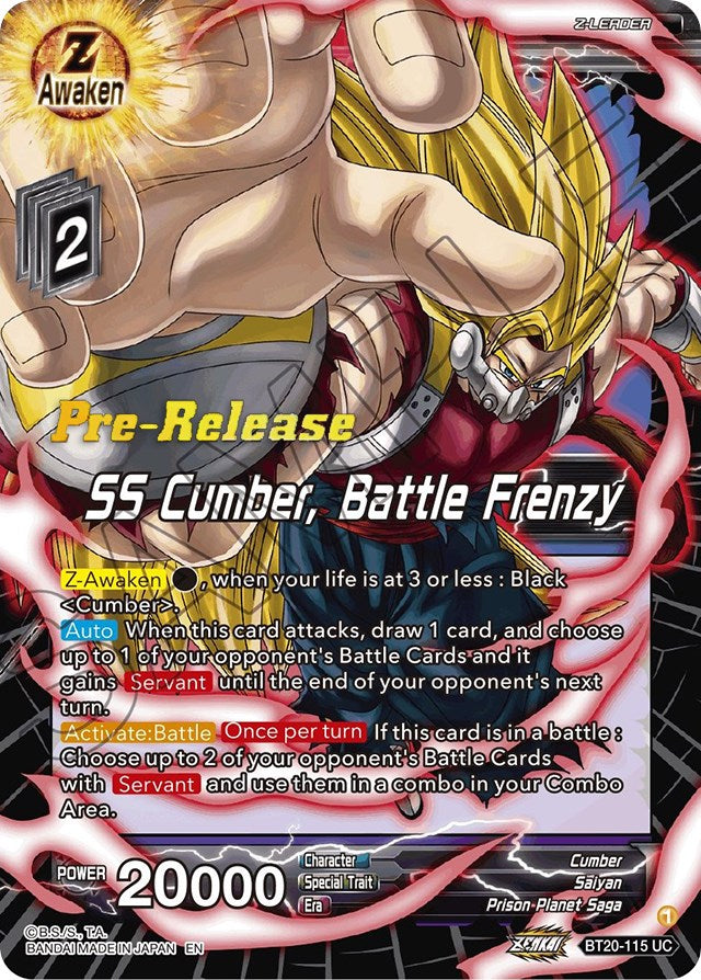 SS Cumber, Battle Frenzy (BT20-115) [Power Absorbed Prerelease Promos] | Black Swamp Games