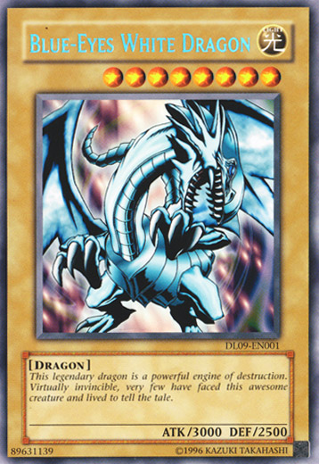 Blue-Eyes White Dragon (Blue) [DL09-EN001] Rare | Black Swamp Games