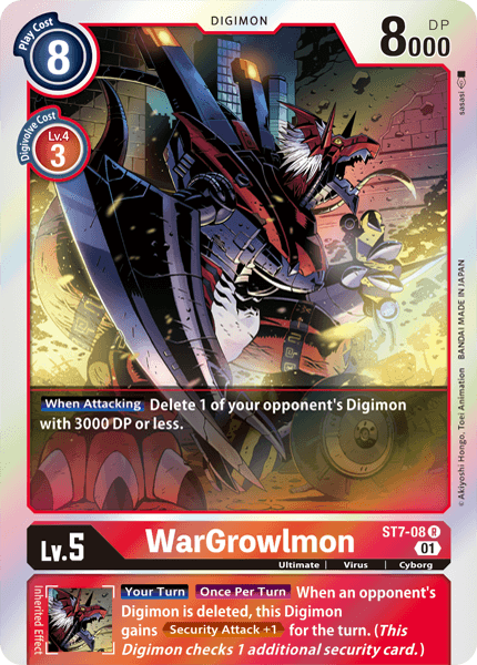 WarGrowlmon [ST7-08] [Starter Deck: Gallantmon] | Black Swamp Games