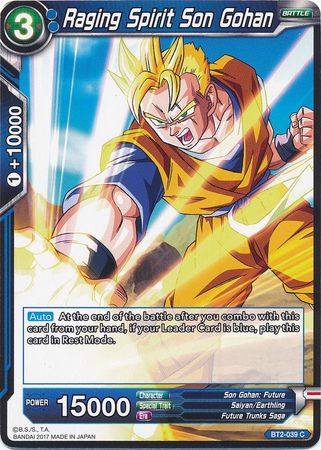 Raging Spirit Son Gohan [BT2-039] | Black Swamp Games