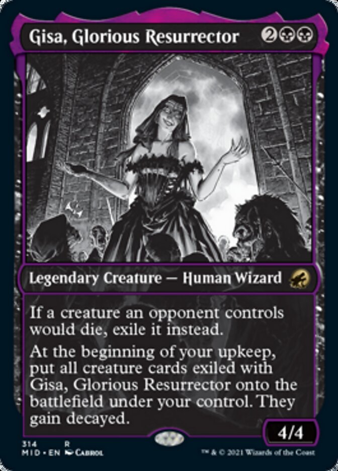 Gisa, Glorious Resurrector (Showcase Eternal Night) [Innistrad: Midnight Hunt] | Black Swamp Games