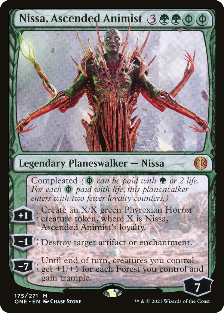 Nissa, Ascended Animist [Phyrexia: All Will Be One] | Black Swamp Games