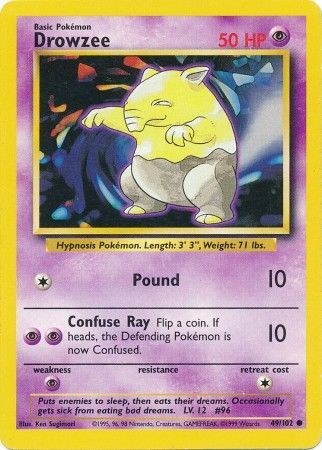 Drowzee (49/102) [Base Set Unlimited] | Black Swamp Games