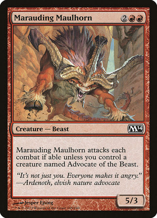 Marauding Maulhorn [Magic 2014] | Black Swamp Games