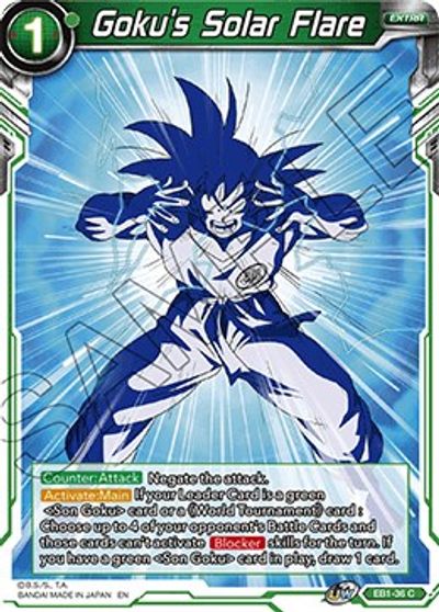 Goku's Solar Flare (EB1-36) [Battle Evolution Booster] | Black Swamp Games