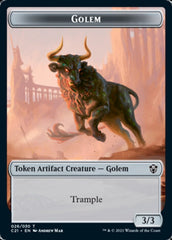Golem (026) // Thopter Token [Commander 2021 Tokens] | Black Swamp Games