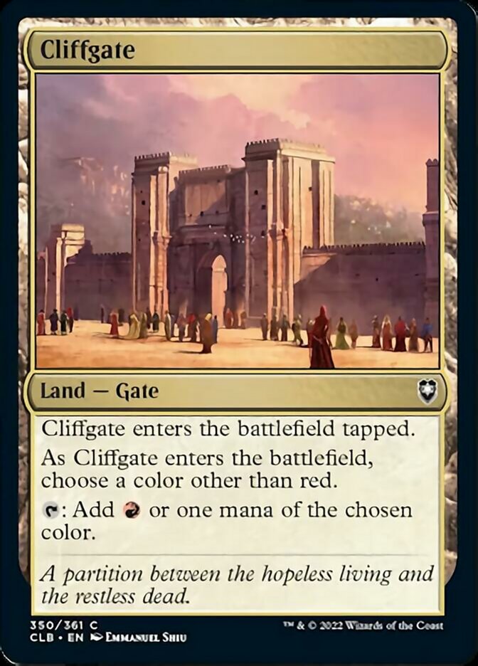 Cliffgate [Commander Legends: Battle for Baldur's Gate] | Black Swamp Games