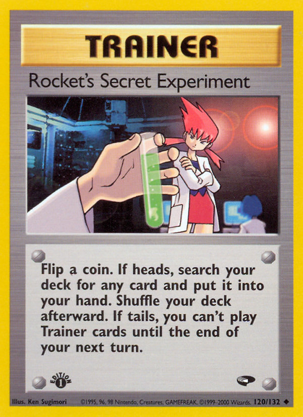 Rocket's Secret Experiment (120/132) [Gym Challenge 1st Edition] | Black Swamp Games