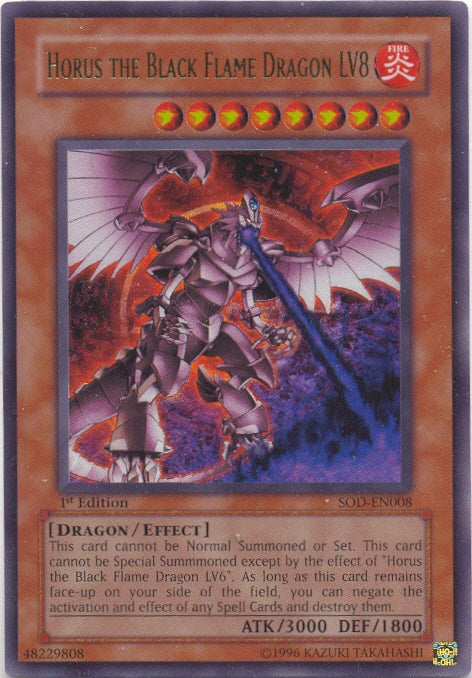 Horus the Black Flame Dragon LV8 [SOD-EN008] Ultra Rare | Black Swamp Games