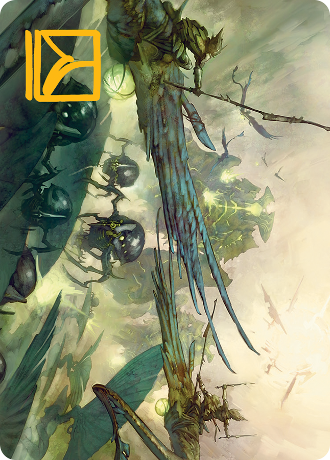 Invasion of Pyrulea Art Card (Gold-Stamped Signature) [March of the Machine Art Series] | Black Swamp Games