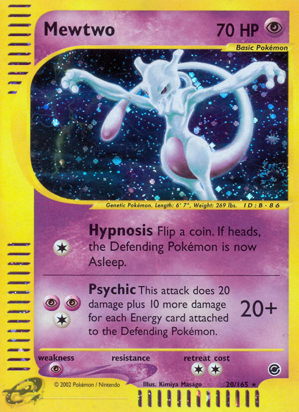 Mewtwo (20/165) [Expedition: Base Set] | Black Swamp Games