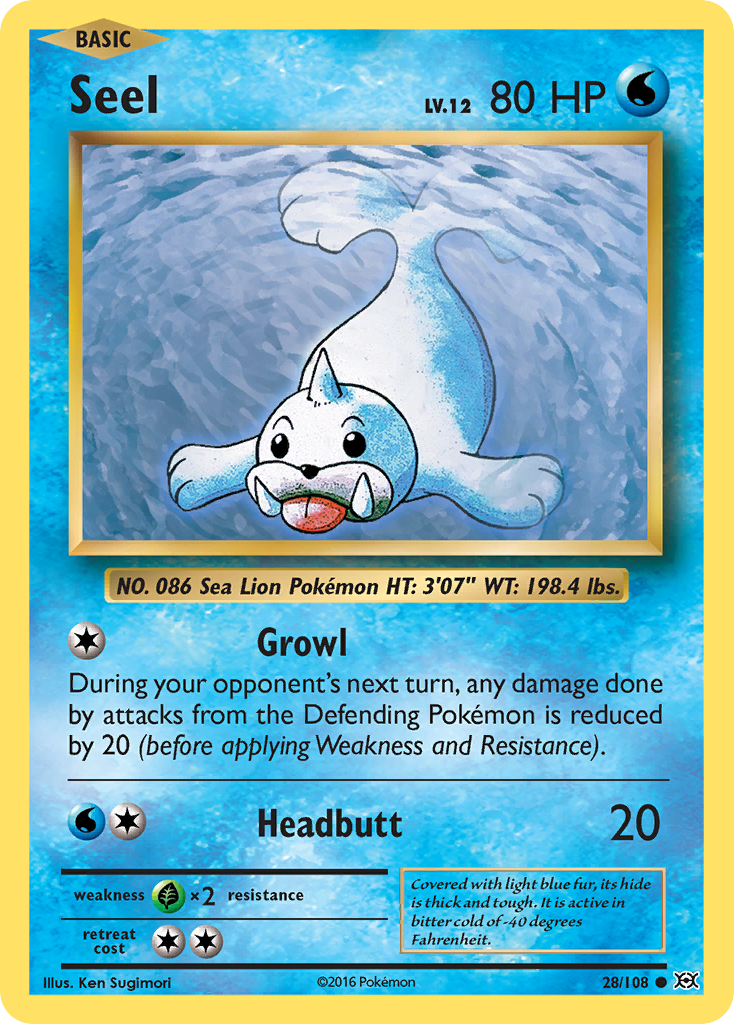 Seel (28/108) [XY: Evolutions] | Black Swamp Games