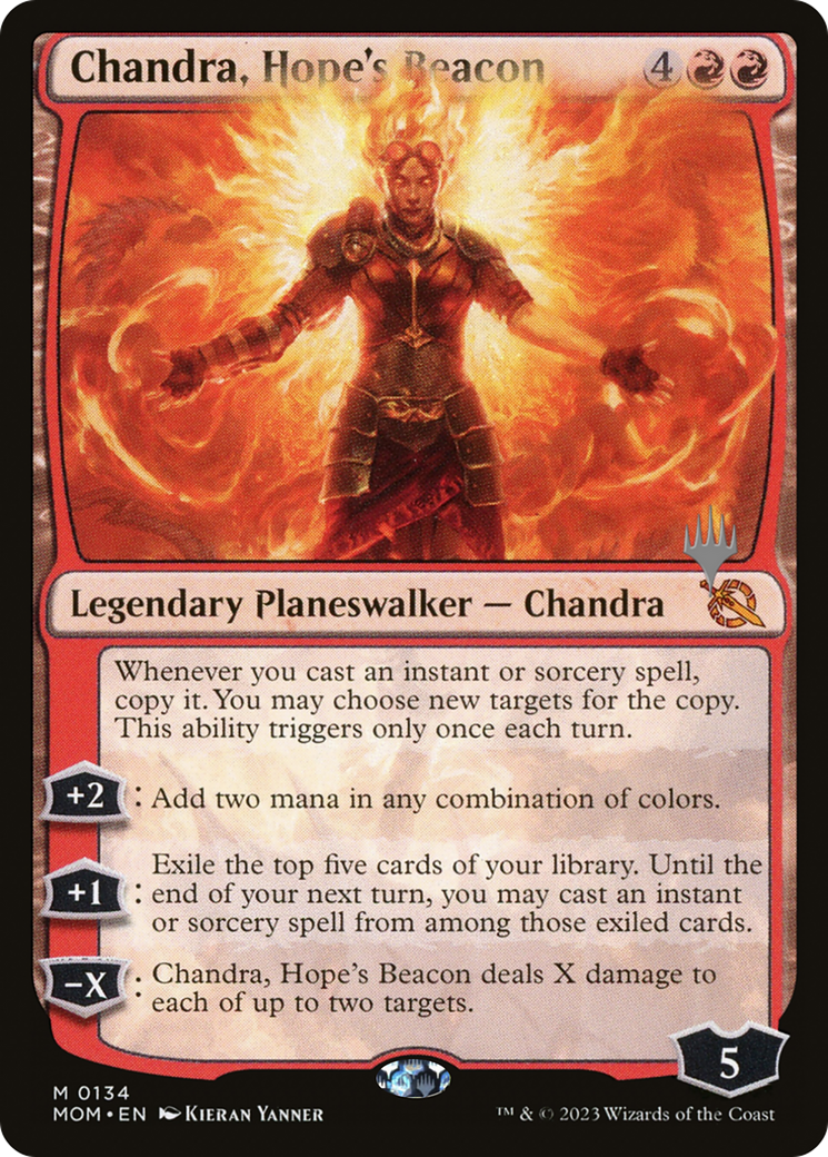 Chandra, Hope's Beacon (Promo Pack) [March of the Machine Promos] | Black Swamp Games