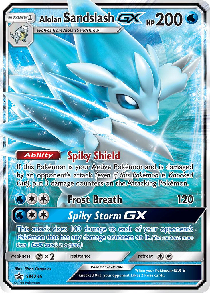 Alolan Sandslash GX (SM236) [Sun & Moon: Black Star Promos] | Black Swamp Games