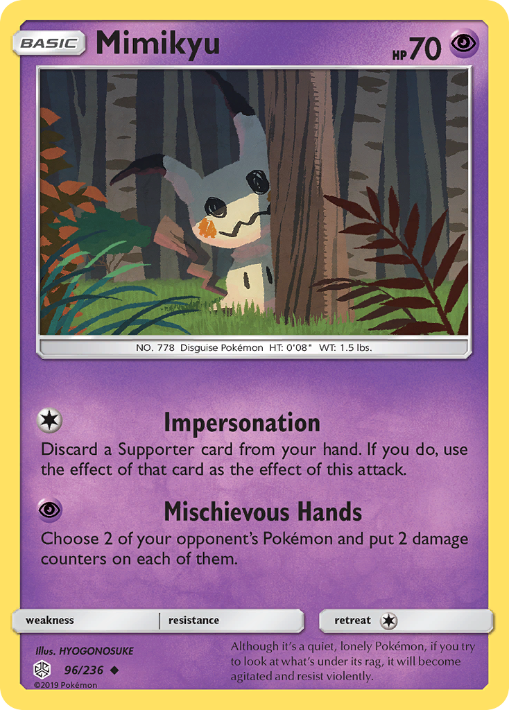 Mimikyu (96/236) [Sun & Moon: Cosmic Eclipse] | Black Swamp Games