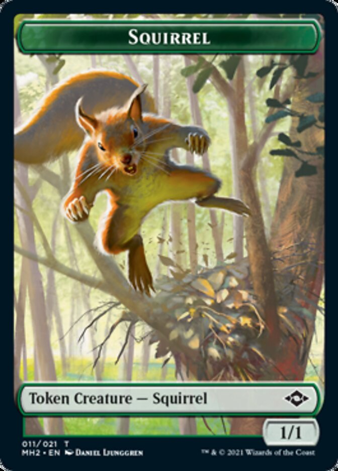 Squirrel Token [Modern Horizons 2 Tokens] | Black Swamp Games