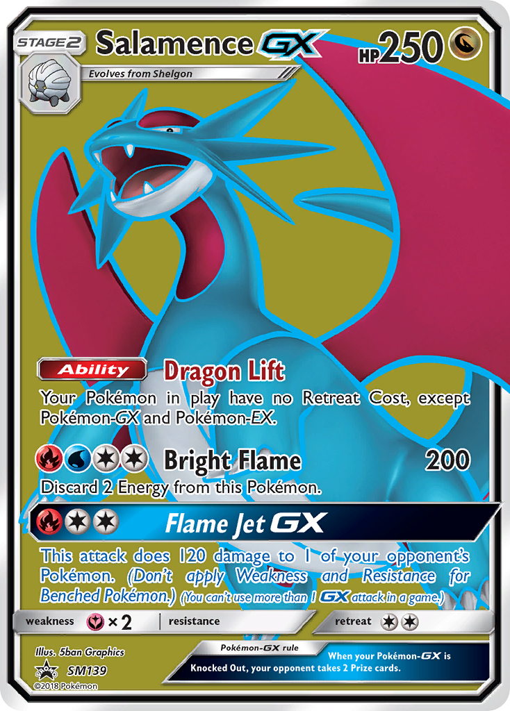 Salamence GX (SM139) [Sun & Moon: Black Star Promos] | Black Swamp Games