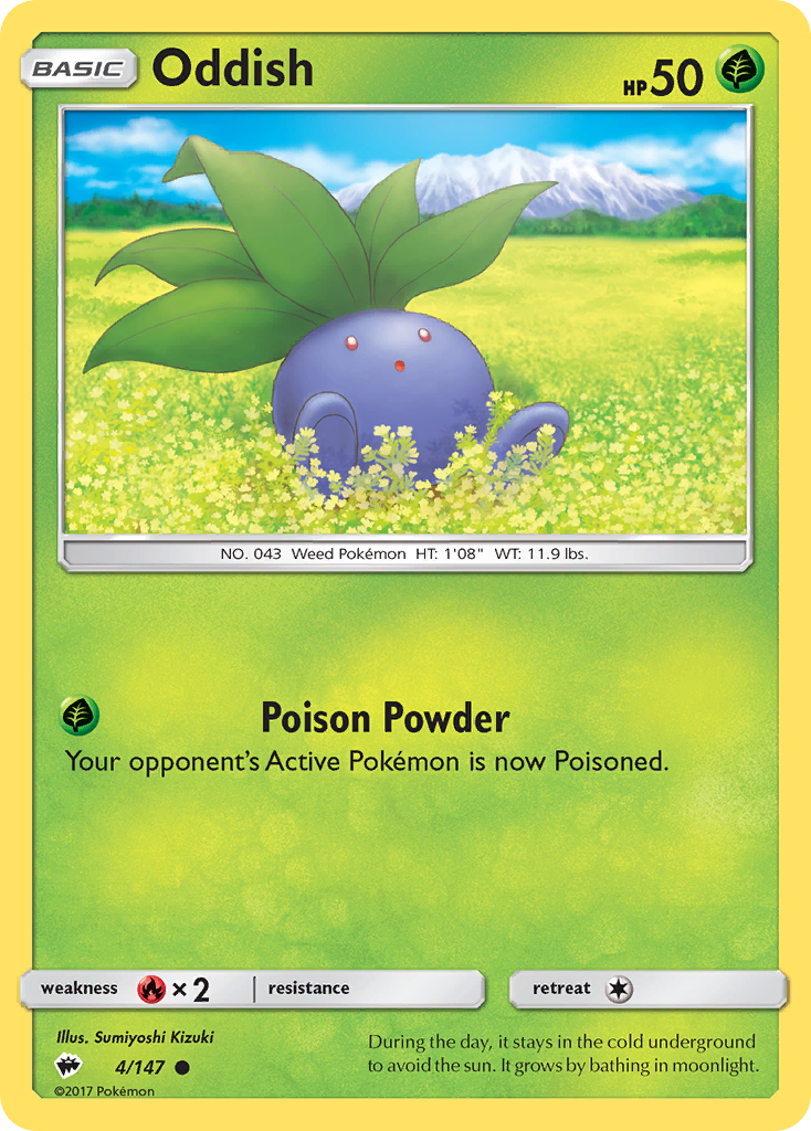 Oddish (4/147) [Sun & Moon: Burning Shadows] | Black Swamp Games