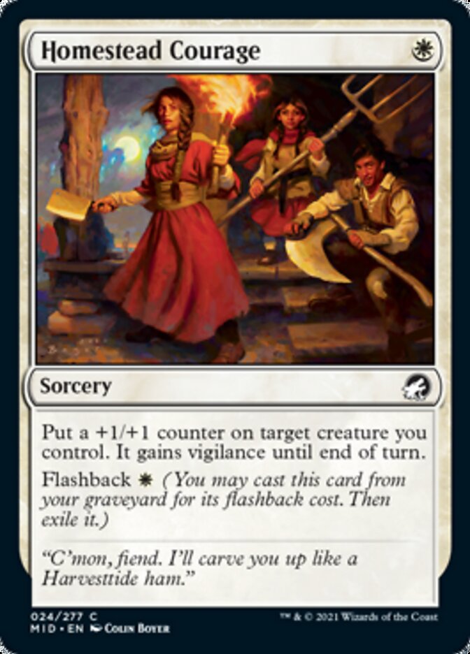 Homestead Courage [Innistrad: Midnight Hunt] | Black Swamp Games