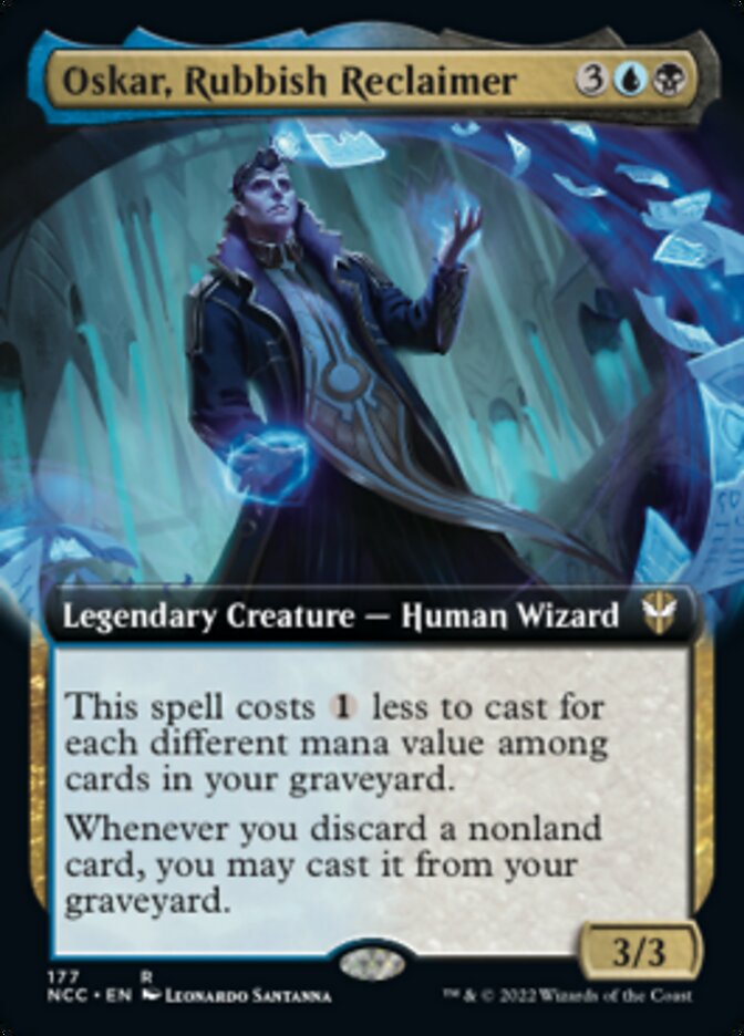 Oskar, Rubbish Reclaimer (Extended Art) [Streets of New Capenna Commander] | Black Swamp Games
