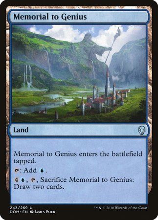 Memorial to Genius [Dominaria] | Black Swamp Games