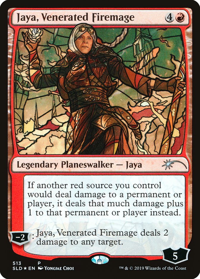 Jaya, Venerated Firemage (Stained Glass) [Secret Lair Drop Promos] | Black Swamp Games