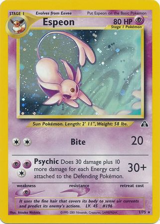 Espeon (1/75) [Neo Discovery Unlimited] | Black Swamp Games