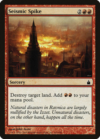 Seismic Spike [Ravnica: City of Guilds] | Black Swamp Games