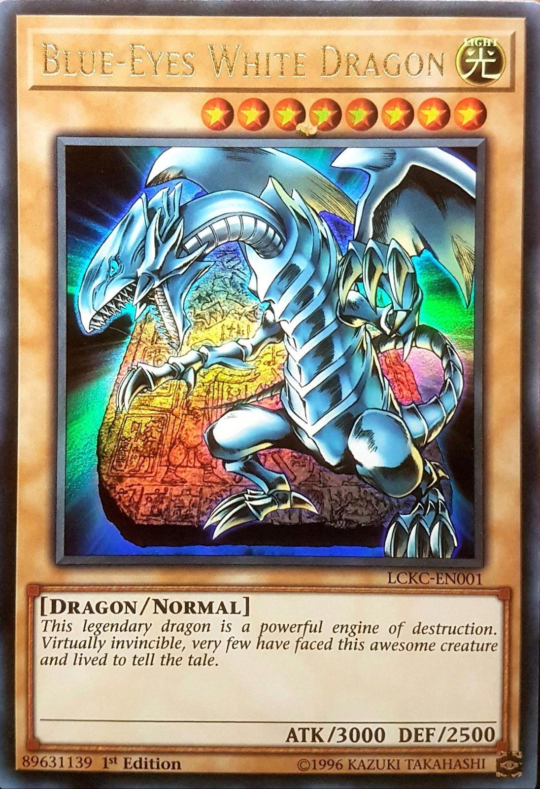 Blue-Eyes White Dragon (Version 4) [LCKC-EN001] Ultra Rare | Black Swamp Games