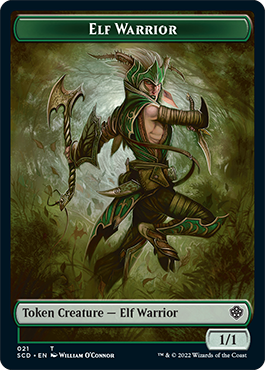 Elf Warrior // Soldier Double-Sided Token [Starter Commander Decks] | Black Swamp Games