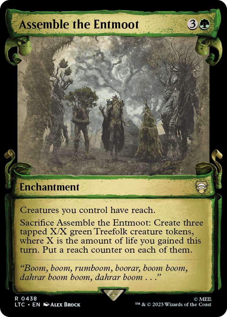 Assemble the Entmoot [The Lord of the Rings: Tales of Middle-Earth Commander Showcase Scrolls] | Black Swamp Games