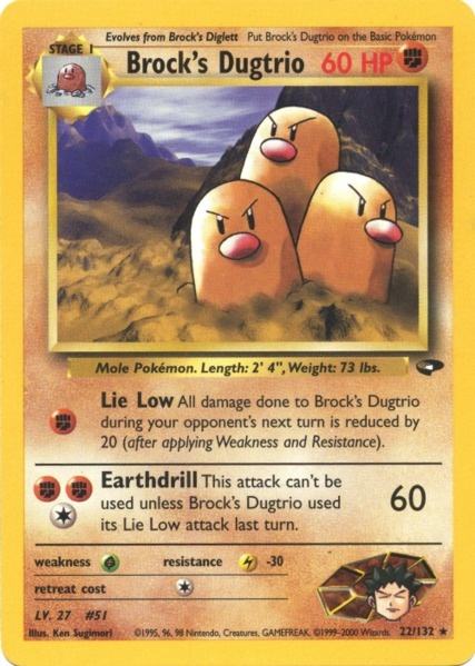 Brock's Dugtrio (22/132) [Gym Challenge Unlimited] | Black Swamp Games