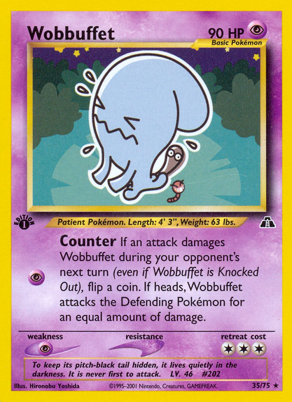 Wobbuffet (35/75) [Neo Discovery 1st Edition] | Black Swamp Games