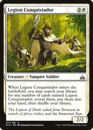 Legion Conquistador [Rivals of Ixalan] | Black Swamp Games