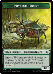 Phyrexian Mite // Phyrexian Insect Double-Sided Token [Phyrexia: All Will Be One Commander Tokens] | Black Swamp Games