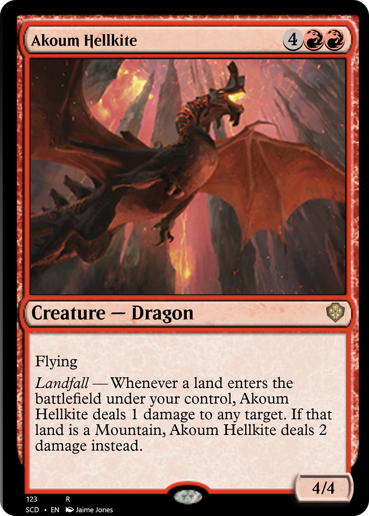 Akoum Hellkite [Starter Commander Decks] | Black Swamp Games