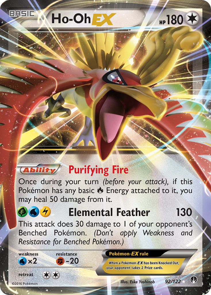 Ho-Oh EX (92/122) [XY: BREAKpoint] | Black Swamp Games