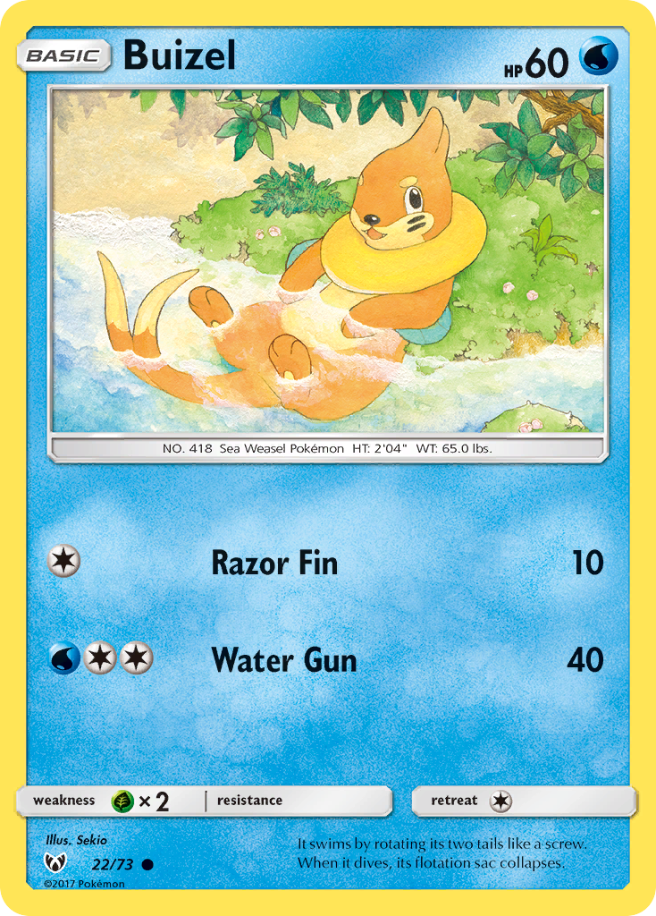 Buizel (22/73) [Sun & Moon: Shining Legends] | Black Swamp Games